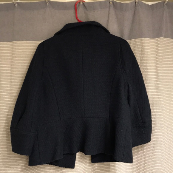 NWOT Ann Taylor wool cropped pea coat large - Picture 9 of 9